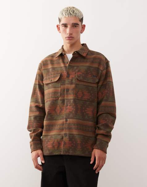 Billabong – Offshore – Hemd aus Jacquard-Flanell in Braun - view 1