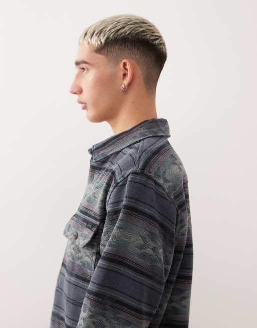 Billabong – Offshore – Hemd aus Jacquard-Flanell in Schwarz, 4 von 5