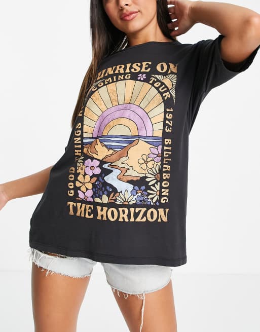 Billabong - On The Horizon - Oversized sort strand-T-shirt 