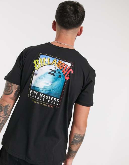 Billabong Pipe Masters t-shirt in black | ASOS