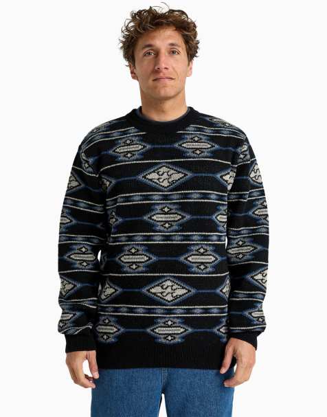 Billabong Ranchero crew neck jumper made of acrylic and wool thread in ranchero crew