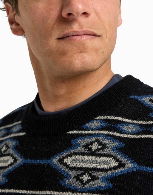 Billabong Ranchero crew neck jumper made of acrylic and wool thread in ranchero crew, 3 of 4
