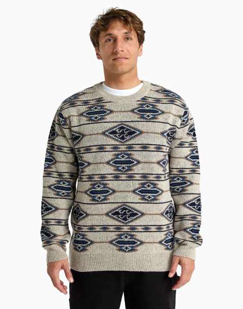 Billabong Ranchero crew neck jumper made of acrylic and wool thread in ranchero crew