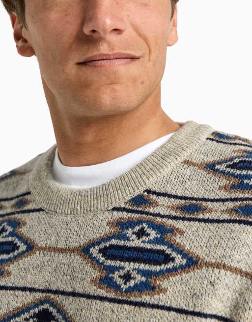 Billabong Ranchero crew neck jumper made of acrylic and wool thread in ranchero crew, 3 of 4