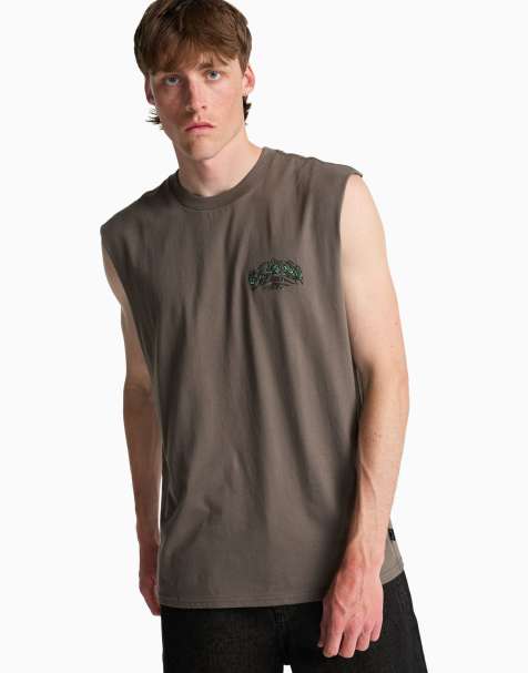 Billabong – Re Issue – Ärmelloses T-Shirt in Zinngrau - view 1