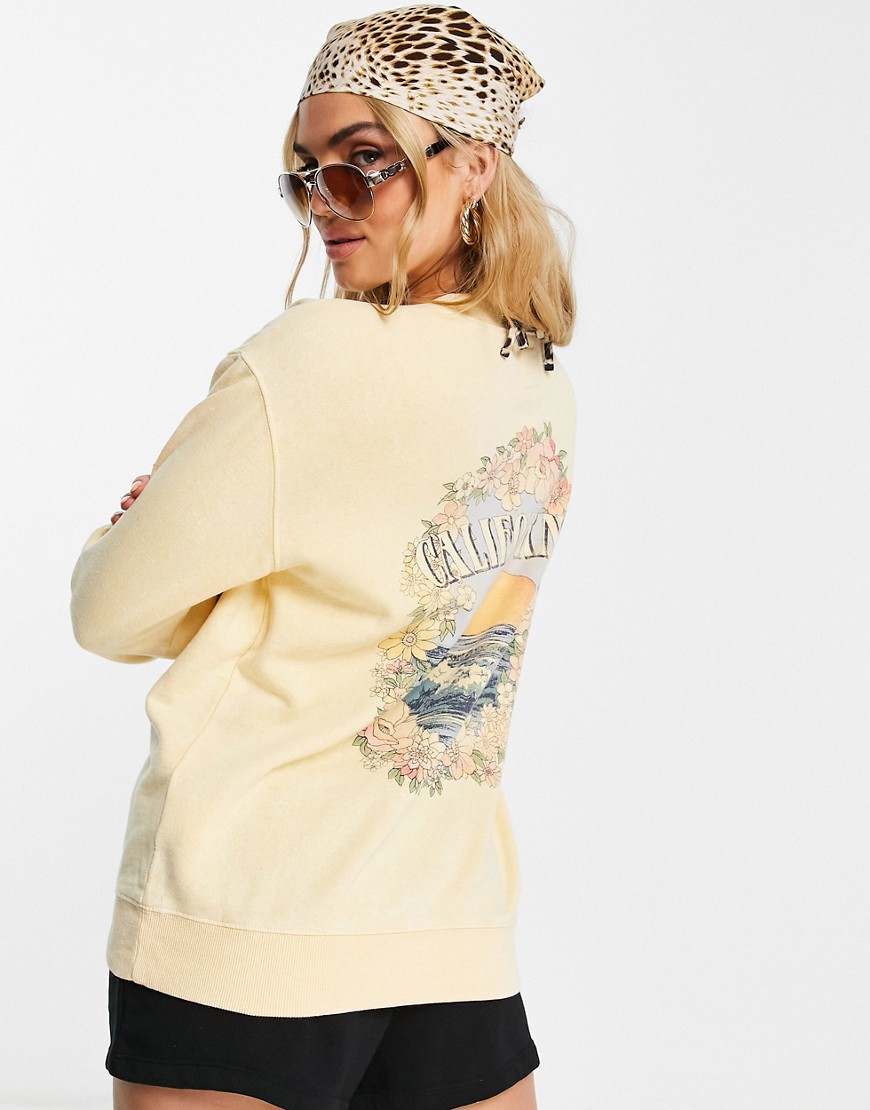Billabong - Salty Blonde After Sunset - Oversized sweatshirt-Geel