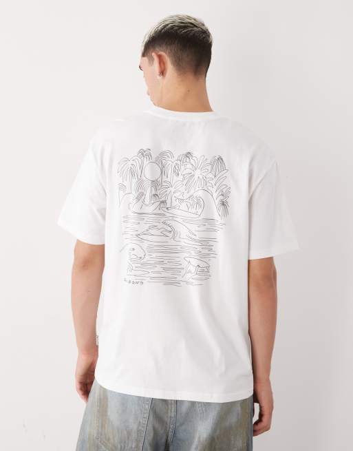 Billabong Scenes regular short sleeve t-shirt in white