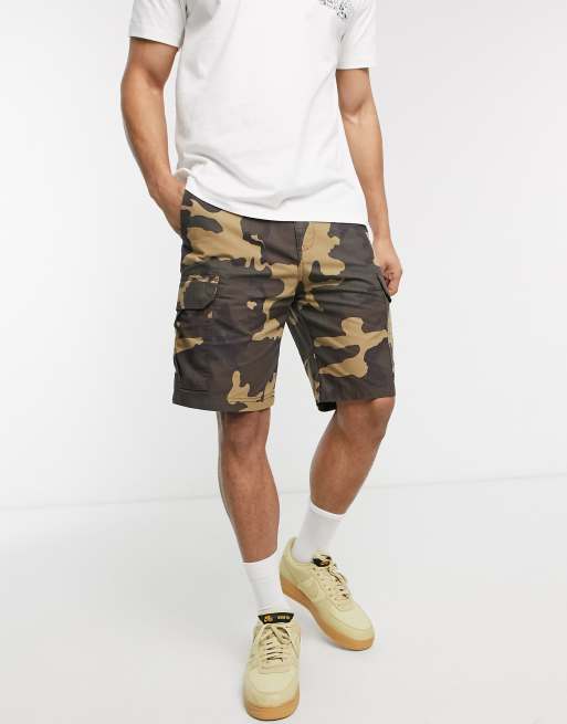 Billabong Scheme cargo shorts in green camo | ASOS