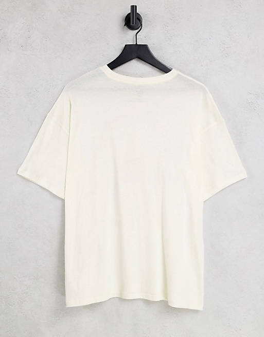  Billabong Shine Bright oversized t shirt in white 