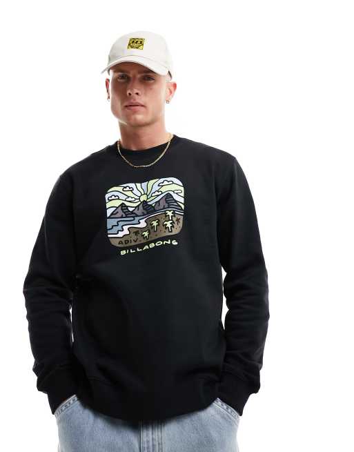 Billabong black sweatshirt clearance