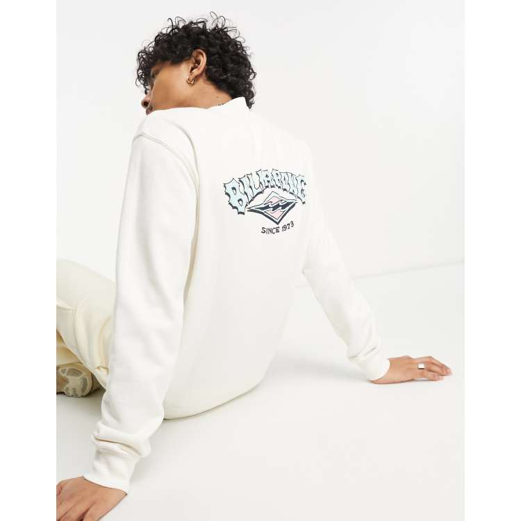 Billabong Short Sands crew neck sweater in white