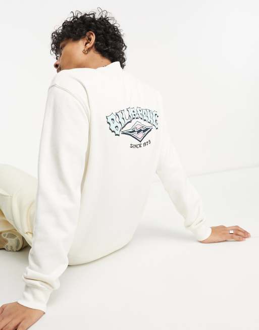 Billabong white sales sweatshirt