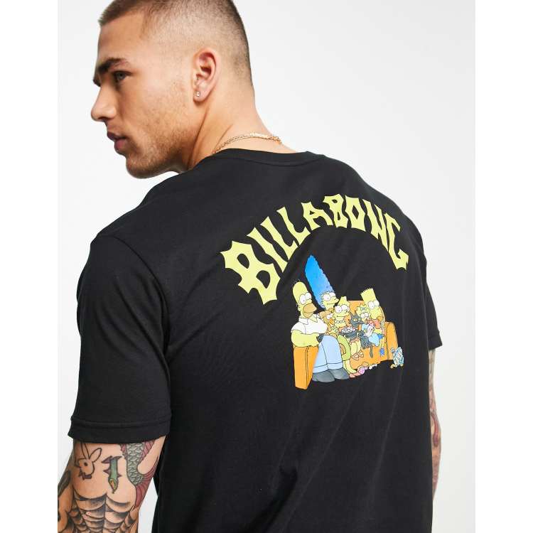 Billabong Simpsons Family Couch T-shirt in black