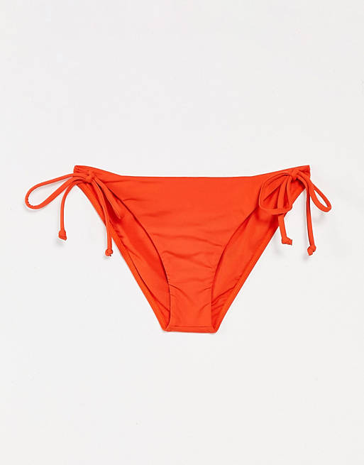 Billabong s.s tie side tropic swimwear in orange