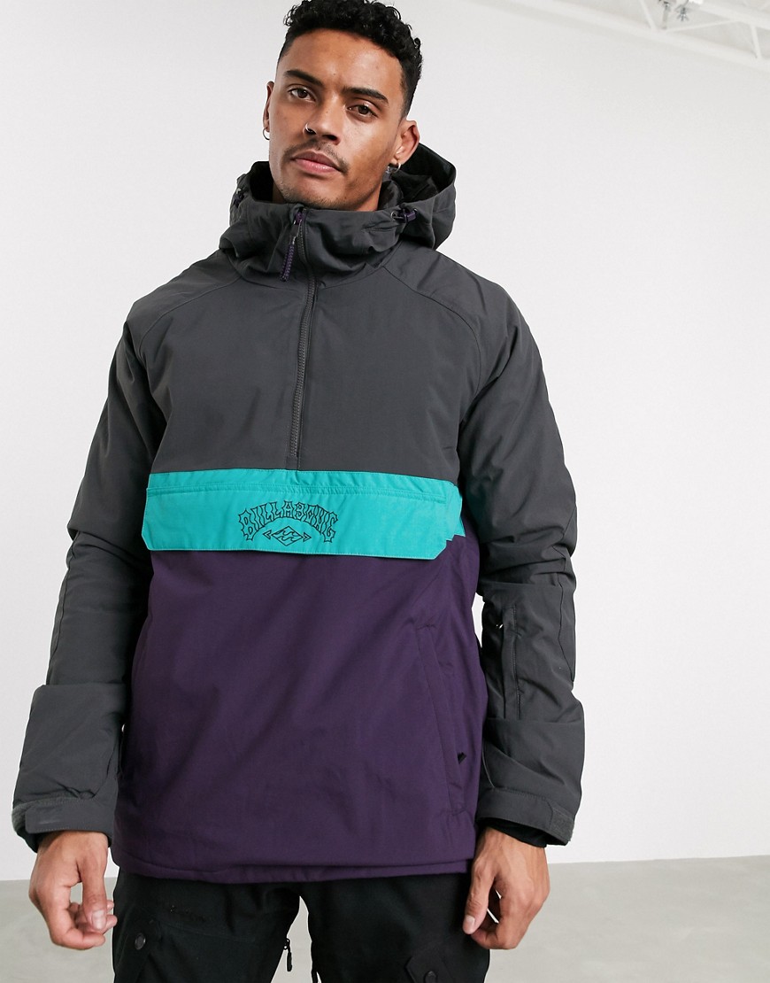 Billabong Stalefish anorak ski jacket grey/purple