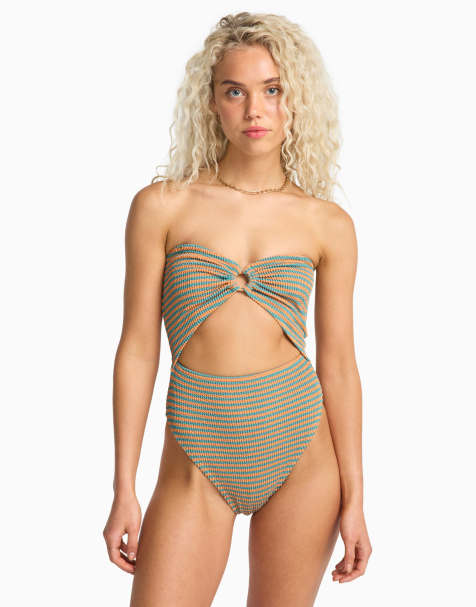 Billabong - Summer Hi Andrew - Maillot 1 pièce échancré - Bleu baie - view 1