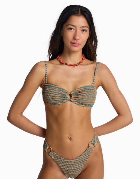 Billabong Summer hi rio bandeau bikini top top in bay blue - view 1