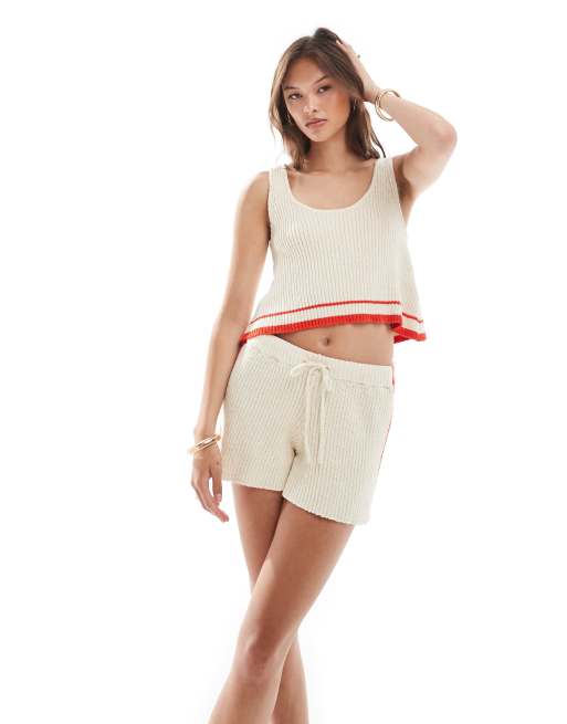 Billabong – Summery Nights – Kremowy krótki top, część zestawu