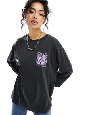 Billabong Sundazed oversized jumper in black  - ASOS Price Checker