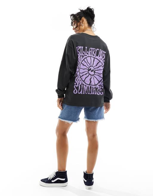 Billabong Sundazed oversized sweater in black