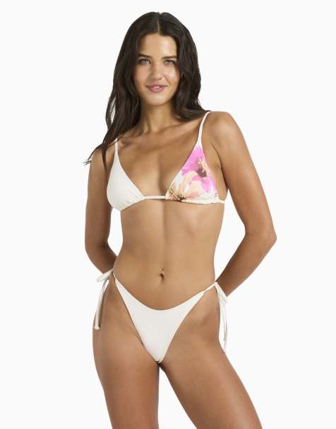 Billabong Sunny shore slide triangle bikini top in salt crystal - view 1