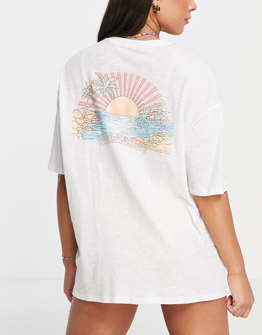 Billabong Sunny Snapper oversized t-shirt in white