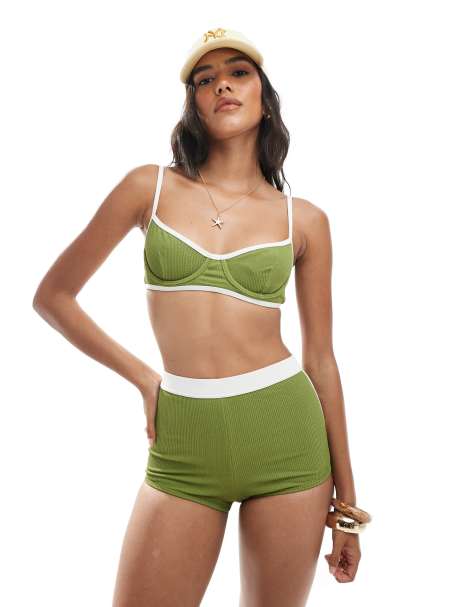 Billabong sunrays surf shorts bikini bottom in ranger green - view 1