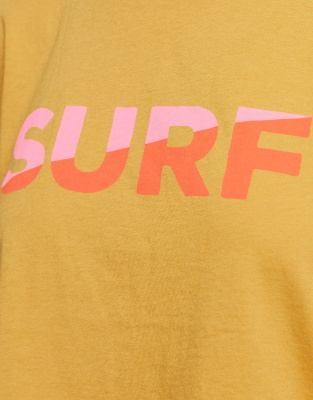 yellow billabong t shirt