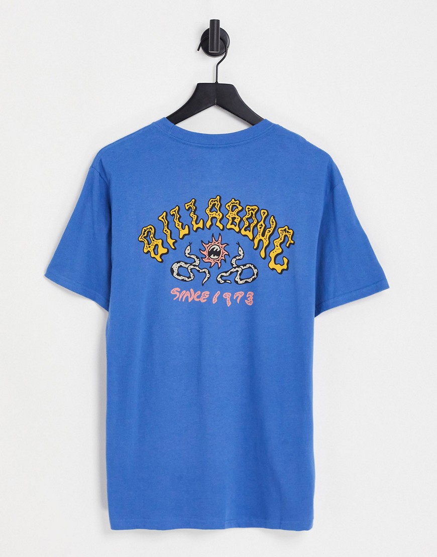 Billabong Theme Arch T-shirt in blue