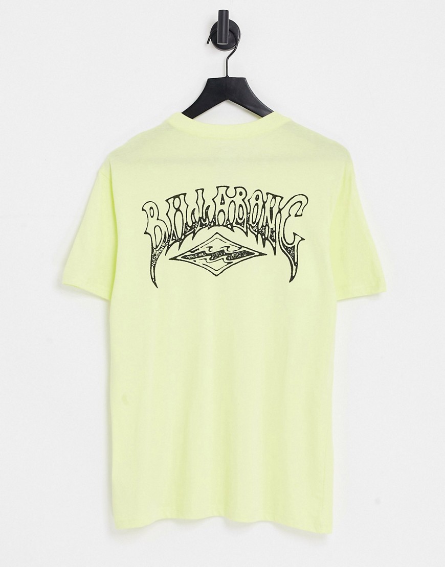 Billabong Theme Arch t-shirt in yellow