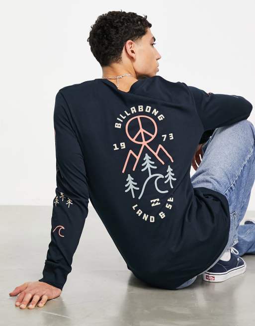 Billabong Tranquil long sleeve t-shirt in navy 