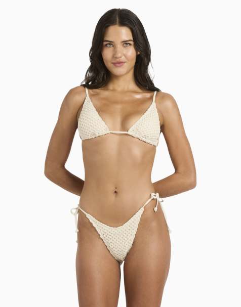 Billabong Twisted tides dippi skimpy bikini bottoms in white cap - view 1