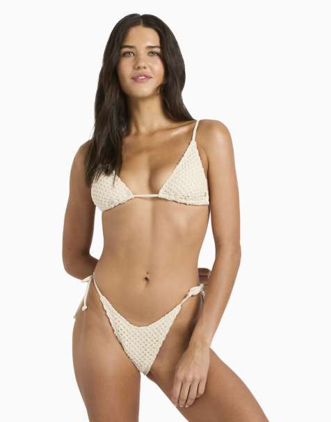 Billabong – Twisted Tides Slide Tall Tri – Triangel-Bikinioberteil in White Cap - view 1