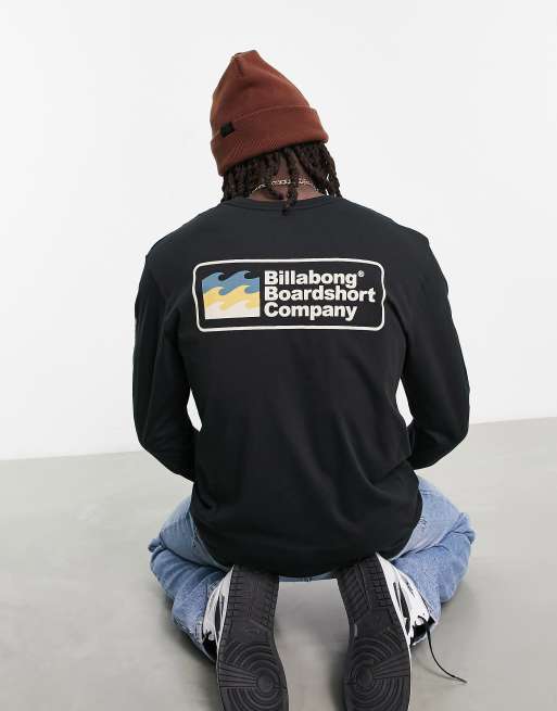 Billabong - Walledd - Top met lange mouwen en print op de achterkant in zwart 