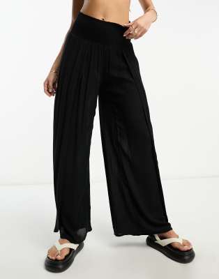 Billabong Billabong Wandering Soul high waist beach trouser in black