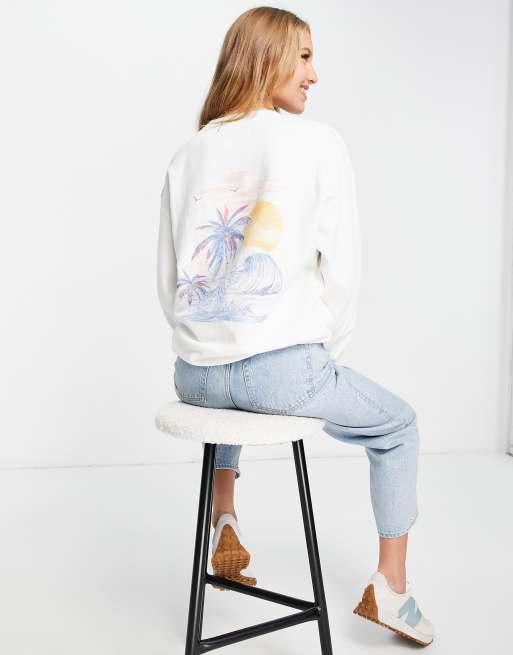 Billabong store white sweatshirt