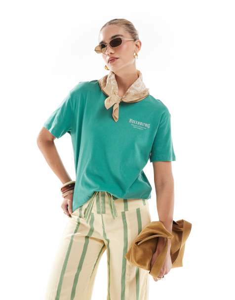Billabong – Wild and Free – T-Shirt in Inselgrün - view 1
