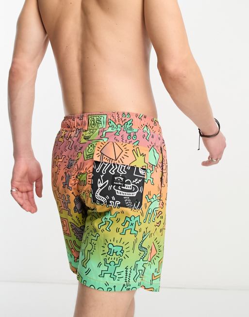 Keith haring swim store trunks