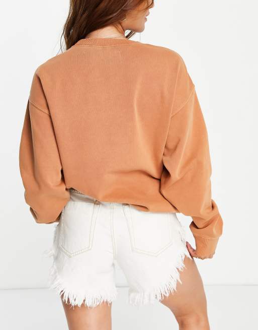 Billabong x Wrangler - Wayward - Oversized rustfarvet sweatshirt, 4 af 4