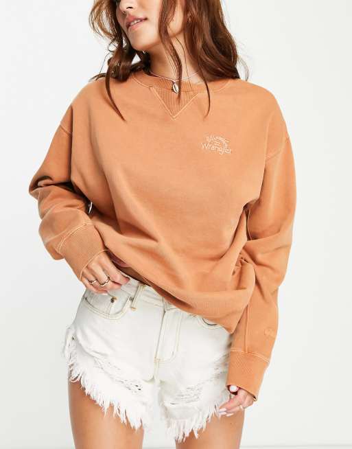 Billabong X Wrangler – Wayward – Roströd sweatshirt i oversize, 2 av 4