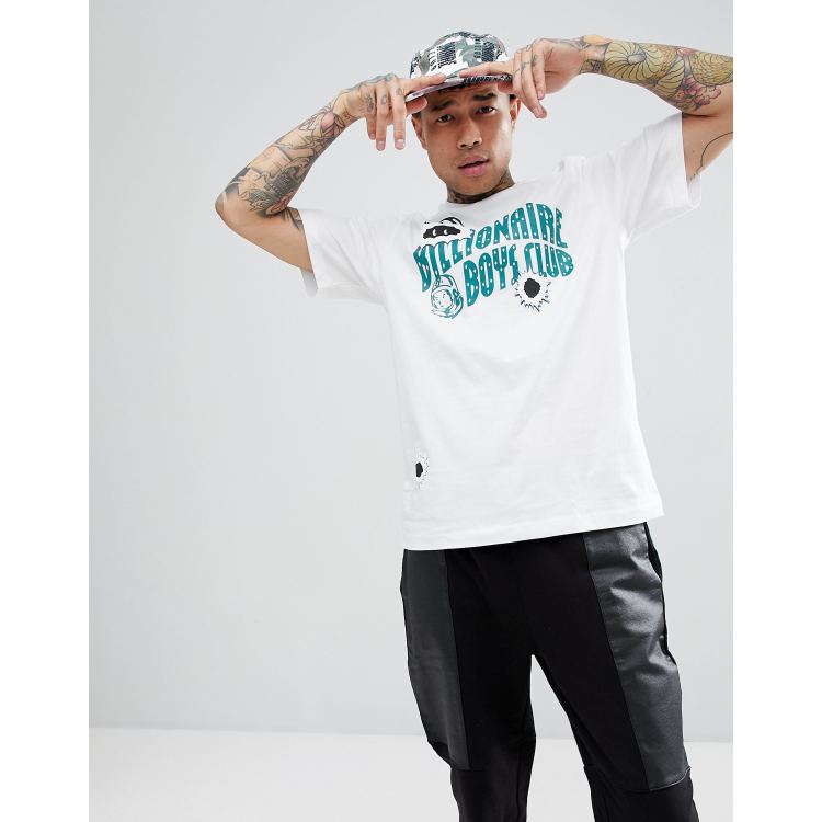 Billionaire Boys Club: White Printed T-Shirt