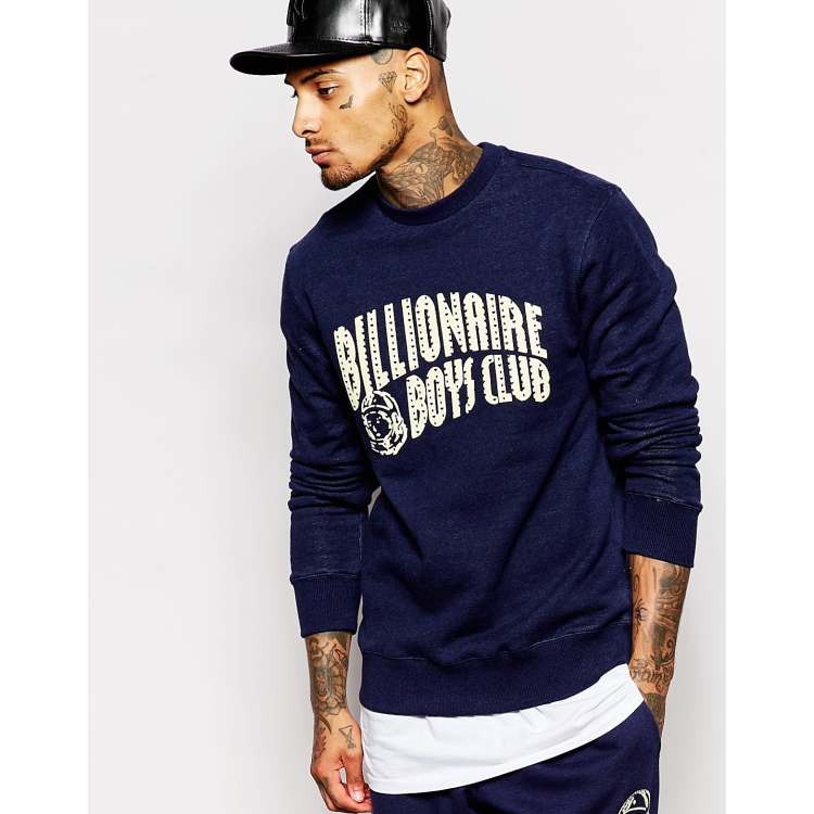 Kids Navy Printed Sweatshirt by Billionaire Boys Club on Sale