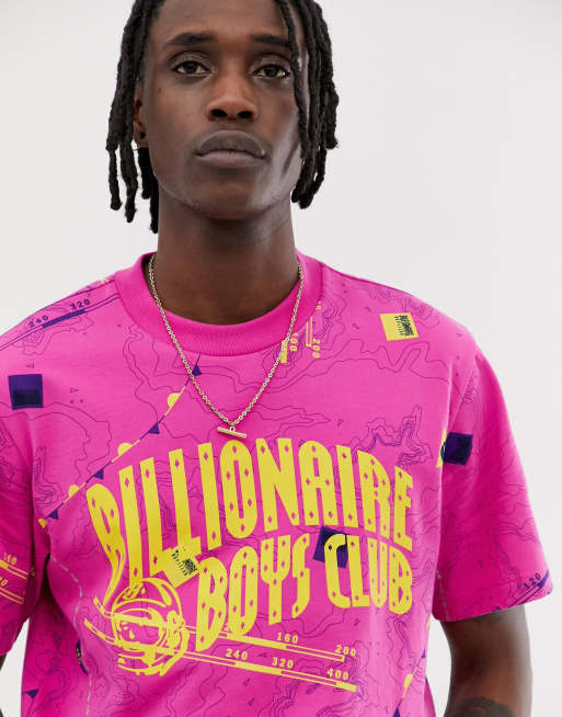 billionaire boys club pink t shirt