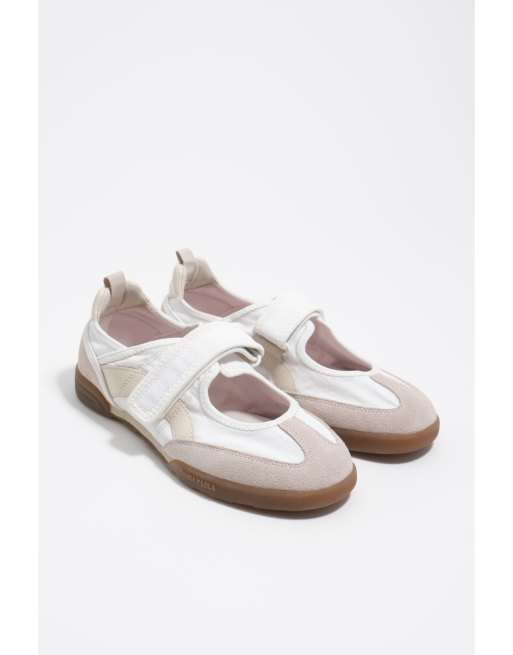 Bimba Y Lola 13 07 baskets ballerines sport en blanc cassé, 3 de 7