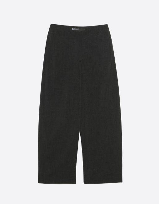 Bimba Y Lola barrel leg enkellange broek in donkergrijs gemêleerd, 5 van 6