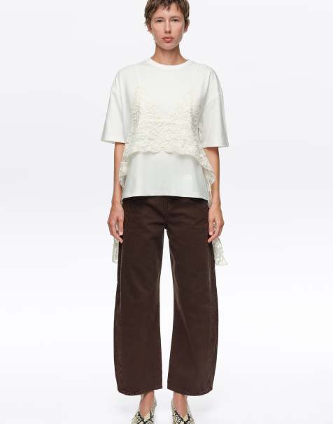 Bimba Y Lola barreljeans met gesp in donkerbruin - view 1