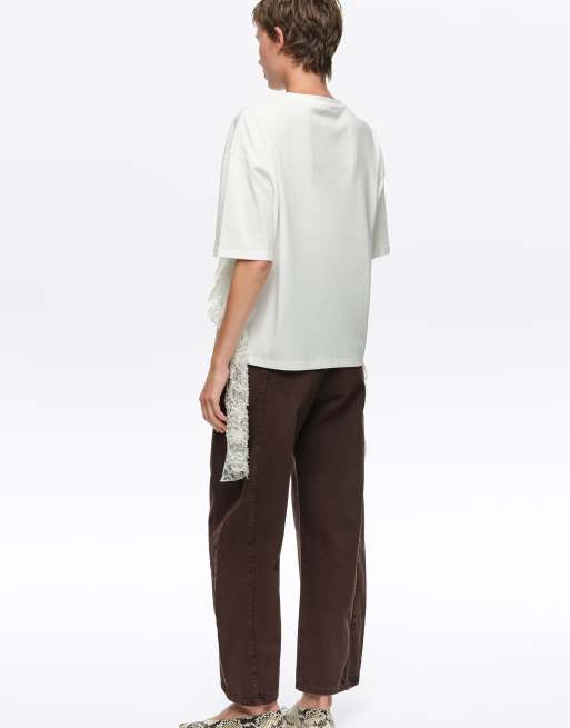 Bimba Y Lola barreljeans met gesp in donkerbruin, 4 van 5