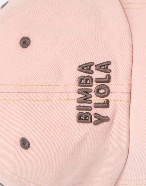 Bimba Y Lola Baumwoll-Cap mit verstellbarem Riemen in Pink, 3 von 5