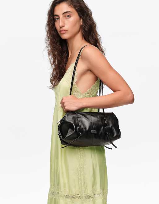 Bimba Y Lola bolso de hombro de cuero negro, 2 de 7