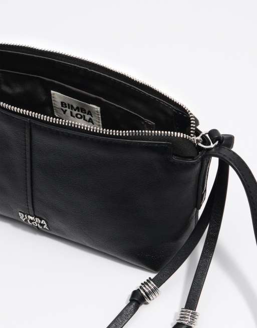 Bimba Y Lola bolso mini de cuero negro, 4 de 5